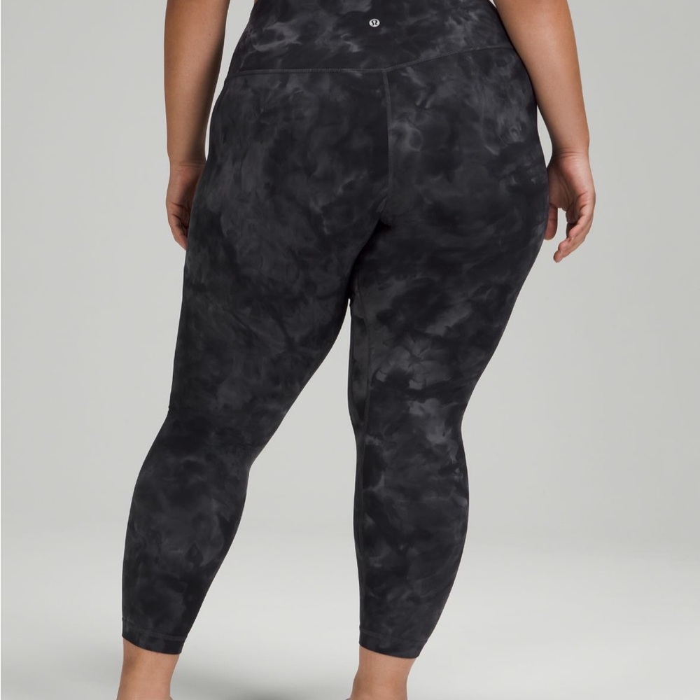 Lululemon tie dye black align legging size 2